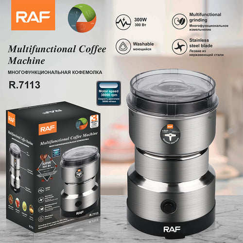 Molinillo Eléctrico RAF 300W para Café, Granos y Especia